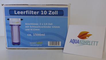 AQUA LIGHT Leerfilter 10" ca. 1,5 Liter inkl. Leerpatrone